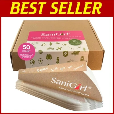 Paquete de 50 embudo de urinario femenino - elementos esenciales de viaje y camping Foto 1 de 4