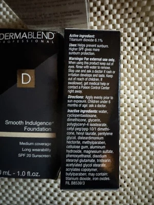 3 Dermablend Smooth Indulgence Foundation SAND BEIGE – New – Vintage 10 Yrs Old - Image 1 of 4