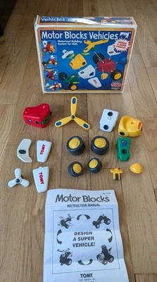 1995 TOMY Motor Blocks Motorized Building System Kids 1158 Race Car Plane, Train - Image 1 of 4