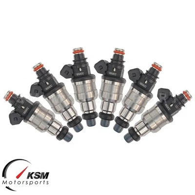 Inyectores de combustible 6 x 650cc 60LB para Honda Acura NSX VTEC DOHC Foto 1 de 4