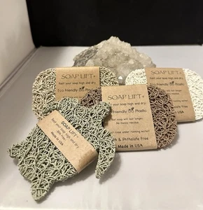 4er Pack!  Soap Lifts Seifensparer Set - Seifenschale für Dusche, Spa, Waschbecken - Bild 1 von 6