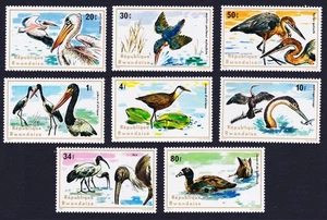 Aquatic Birds 8v Rwanda 1975 MNH SG#660-667 MI#711A-718A Sc#652-659 - Picture 1 of 1