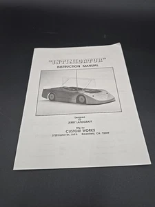 Custom Works Intimidator Late Model Original Owners Manual Instructions Nos B - Picture 1 of 6