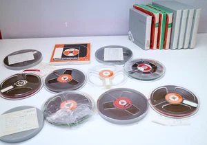 9x BASF Tonbänder + Leerspule – 8x 15 cm, 1x 13 cm – Magnetband Spulen Tonfilm S - Bild 1 von 6