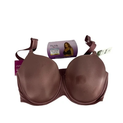 Sujetador Camiseta Fit For Me By Fruit Of The Loom Talla Grande Cobertura Completa 40DD Ciruela Foto 1 de 4