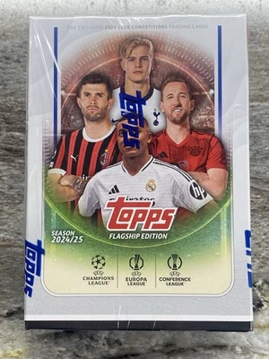 2024-25 TOPPS UEFA Flagship Edition soccer sealed 7 pack blaster box HOT !!! - Image 1 of 3