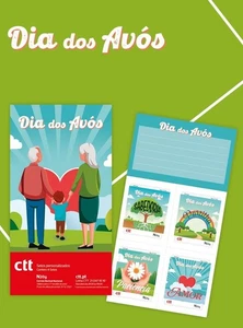 PORTUGAL GRANDPARENTS´ DAY - BOOKLET 4 SELF-ADHESIVE STAMPS - 2025 - Picture 1 of 1