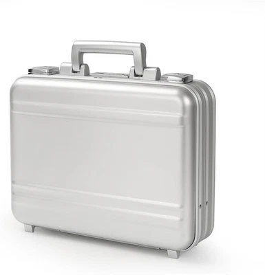 Large Aluminum Briefcase 18.1X13.8X6.1 Inch TSA Lock Metal Briefcase - Image 1 of 4