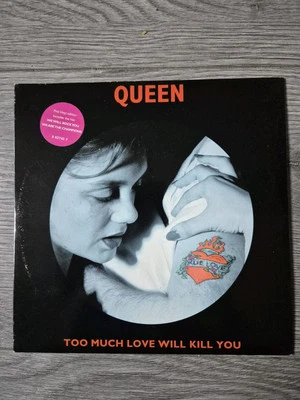 QUEEN - Too Much Love Will Kill You 1996 Ltd Edt UNPLAYED 7" PINK vinyl PC - Image 1 of 3
