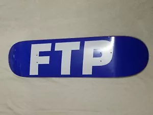 FTP FuckThePopulation 8.375" Royal/White Jumbo Logo Skateboard Deck New - Picture 1 of 5