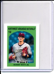 2021 Topps Heritage Minors '72 Topps Venezuelan Stamp #72TVS12 Bobby Witt Jr. - Bild 1 von 1