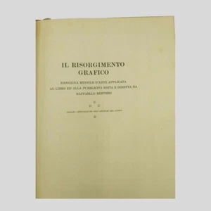 Rivista Il Risorgimento grafico marchi editoriali Bertieri 1924 - Picture 1 of 12