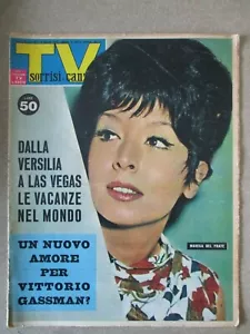 TV SORRISI E CANZONI NUMERO 33 ANNO 1963 COPERTINA MARISA DEL FRATE - Foto 1 di 1