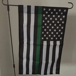 Thin Green Line USA 12.5" x 18" Garden Flag Border Patrol - Picture 1 of 1