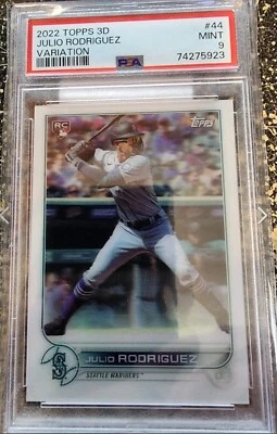2022 Topps 3d Image Variation Julio Rodriguez SSP Rookie #44 PSA 9 - Image 1 of 2
