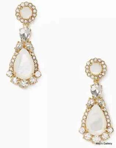 Kate Spade Handbag Earrings Earring post statement NWT KSNY Gold Tone - Picture 1 of 3