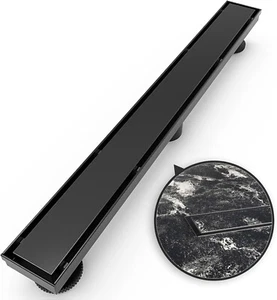 WEBANG 24 Inch Shower Linear Black Drain - Picture 1 of 3