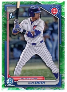 2024 Bowman Chrome Draft CAM SMITH 1st Lunar Glow Refractor RC BDC-67 - Bild 1 von 2