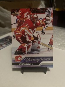 2023-24 Upper Deck Series 1 - Young Guns #210 Dustin Wolf (RC) JUMBO