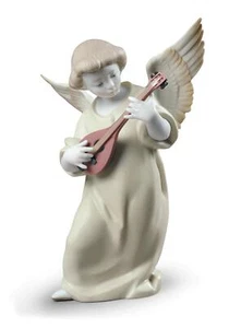LLADRÓ Heavenly Strings Engel Figur. Porzellan Figur kleiner Engel. - Bild 1 von 3