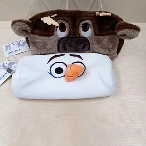 Lot Of 2 Frozen Olaf And Sven Plush Case Pencil Bags, New, - Picture 1 of 10