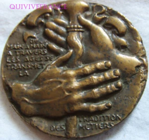 MED9832 - MEDAILLE CANDIDAT MEILLEUR OUVRIER DE FRANCE 1958 SAÔNE & LOIRE REVOL - Picture 1 of 3