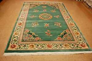 c1950s ANTIQUE  ART DECO WALTER NICHOLS CHINESE RUG 5'11" x 9' AMAZING COLORS - Picture 1 of 12