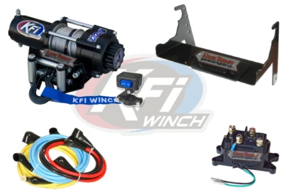 2000 LB KFI Winch & Mount Kit Polaris Big Boss 400L / 500 / 6X6 1993-1999 - Imagem 1 de 2