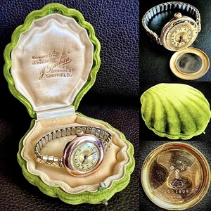 Extremely Rare Antique (1919) Collectible Ladies 9ct Gold “Rolex Cocktail” Watch - Picture 1 of 12