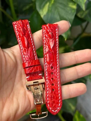 Genuine Skin Watch Strap Band Size 10 14 15 16 17 18 19 20 21 22 23 24 25 26mm - Image 1 of 4