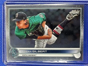 2022 #211 Logan Gilbert Topps Chrome Baseball Seattle Mariners - Picture 1 of 2