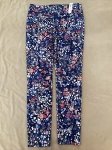 Chicos Jeggings Azul Floral 1.5 Regular Nuevo Con Etiquetas - Imagen 1 de 4