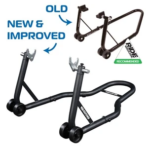 Oxford Universal Rear Motorcycle Motorbike Paddock Stand Heavy Duty Black SP821 - Picture 1 of 12