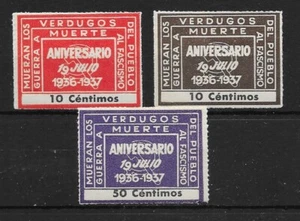 VIÑETA POLÍTICA REPUBLICANA. AFINET NUM. 1926*-1936*-1958* - Imagen 1 de 2