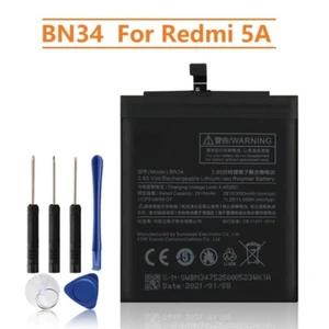 OEM BN34 Replacement Battery For Xiaomi Mi Redmi 5A 3000 mAh + Tools - Picture 1 of 6