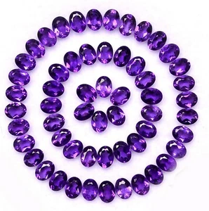 4x3 mm Natürlicher Amethyst Ovalschliff Set 10 Stck. Facettiert Unbehandelt Lose Edelsteine - Bild 1 von 4