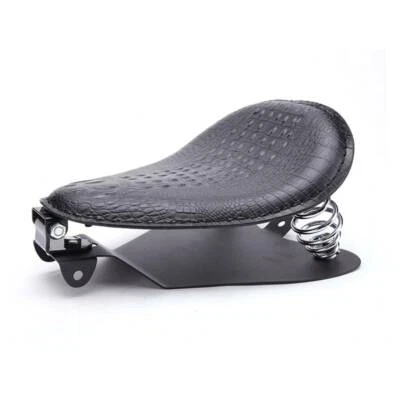 Sillín bobber asiento individual con resorte Fatboy Dyna Softail para Harley Davidson Sportster Softail Foto 1 de 4