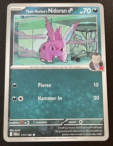 Team Rocket's Nidoran M - 117/182 - Destined Rivals - NM/M - Pokemon English - Picture 1 of 1