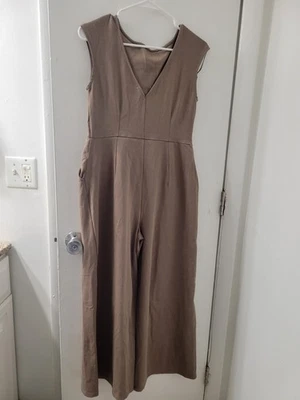 Mono informal 100 % algodón azul marino antiguo color topo, mediano Foto 1 de 4