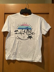 Salt Life Unisex Kids' Sentimental Sunset Short-Sleeve T-Shirt NWT SIze M - Picture 1 of 2