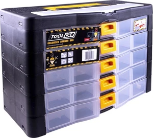 Cassetto multiplo 5 piani con coperchio portaoggetti - Foto 1 di 5