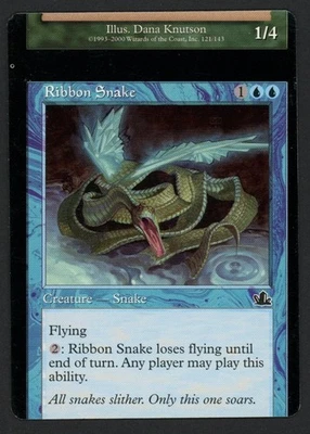 ***Ribbon Snake Miscut*** MTG Prophecy Magic Kid Icarus - Image 1 of 2