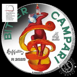 2025 - 4 EURO Plata PROOF - Campari - ITALIA - Picture 1 of 5