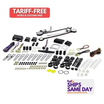 Auto-Loc AUTPW4650, Kit de ventana eléctrica de lujo de 2 puertas alto rendimiento y par de carreras Foto 1 de 4