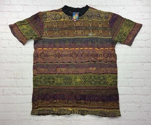 Vintage 90s Coogi 3D Geometric T Shirt Made In Australia RARE! - Men’s L Hip Hop - Picture 1 of 11
