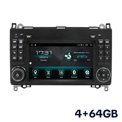 For Mercedes Benz B160 B170 B200 W169 W245 Car Radio Stereo Carplay Navi Android - Image 1 of 4