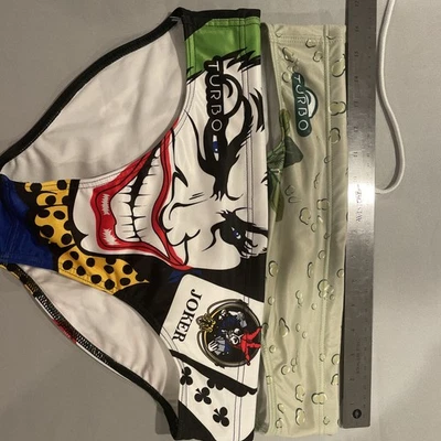 Two pair Turbo mens vintage water Polo Swim Brief swimsuit  size    large - Image 1 of 4