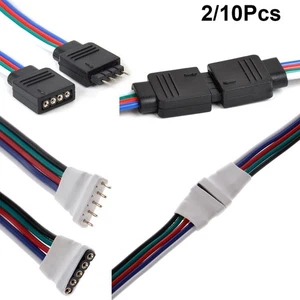 For 3528 5050 LED Strip Light Male Female Connector  4 pin 5 Pin Wire  Adapter - Picture 1 of 21