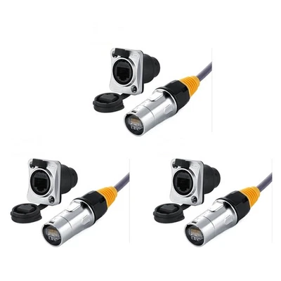 3X IP67  RJ45  Connectors / Ethernet RJ45  Plug +  Socket for Outdoor5280 - Image 1 of 4