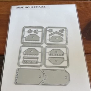 Sunny Studio Stamps Stanzformen Quad Square Dies Set, nur die Stanzformen. Neu - Bild 1 von 5